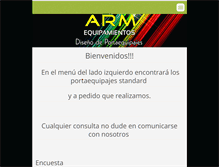Tablet Screenshot of equipamientosarm.com